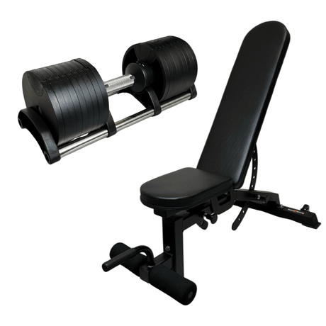 32kg Adjustable dumbbells Dumbbells SuperStrong Fitness Single Adjustable Incline/Decline Bench