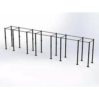 Free Standing Squat Rack Rig SuperStrong Fitness 8 Bay Black