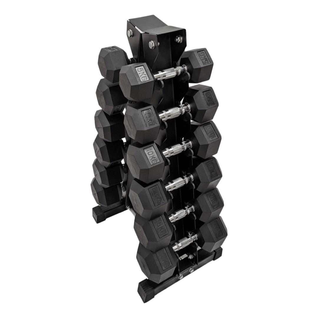 Dumbbell Tree Sets Dumbbells SuperStrong Fitness 2.5kg - 15kg Set - 6 Pairs