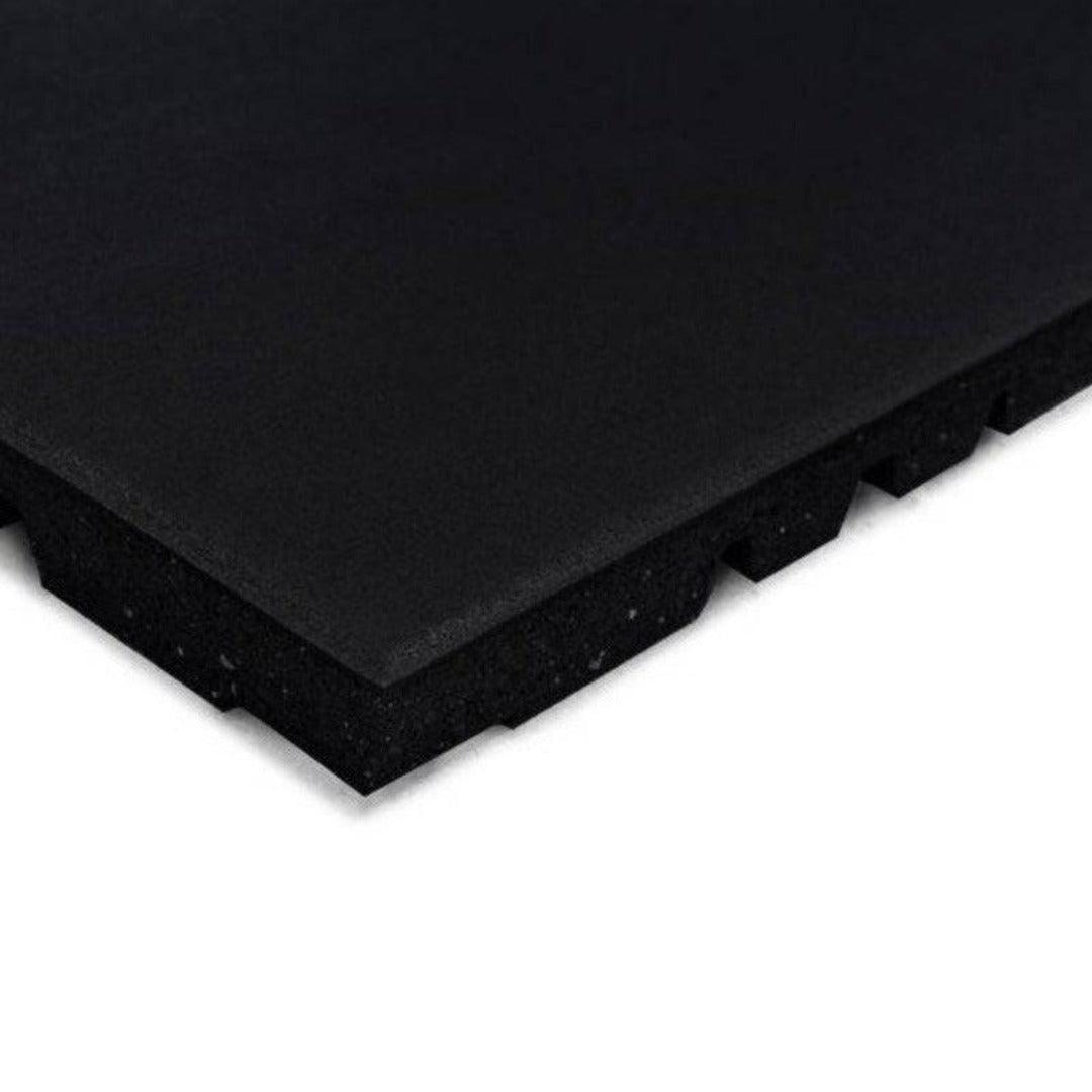 Sprung Konnecta Velvet Black Premium Gym Flooring Mats - 20mm GYM FLOORING GymFloors 20 mm - 1000 mm x 1000 mm