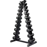 Thumbnail for 1kg-10kg Hex Dumbbell Set with  Rack (10 Pairs) - GymFloors