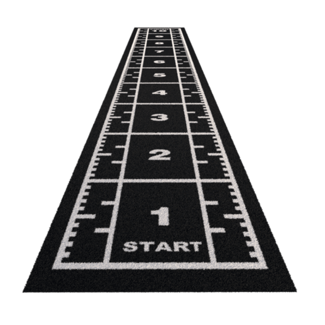 Sprung Premium Sprint Track with Full Markings (1.33m Wide) sprint track GymFloors 10.4 Black