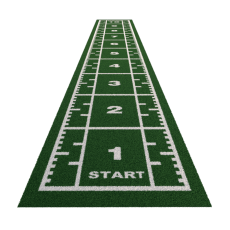 Sprung Premium Sprint Track with Full Markings (1.33m Wide) sprint track GymFloors 10.4 Green