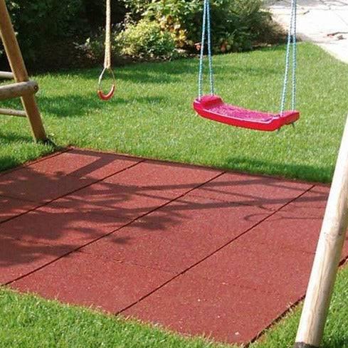Safety Playground Rubber Matting for Outdoors - 30mm Playground Tiles Sprung Gym Flooring