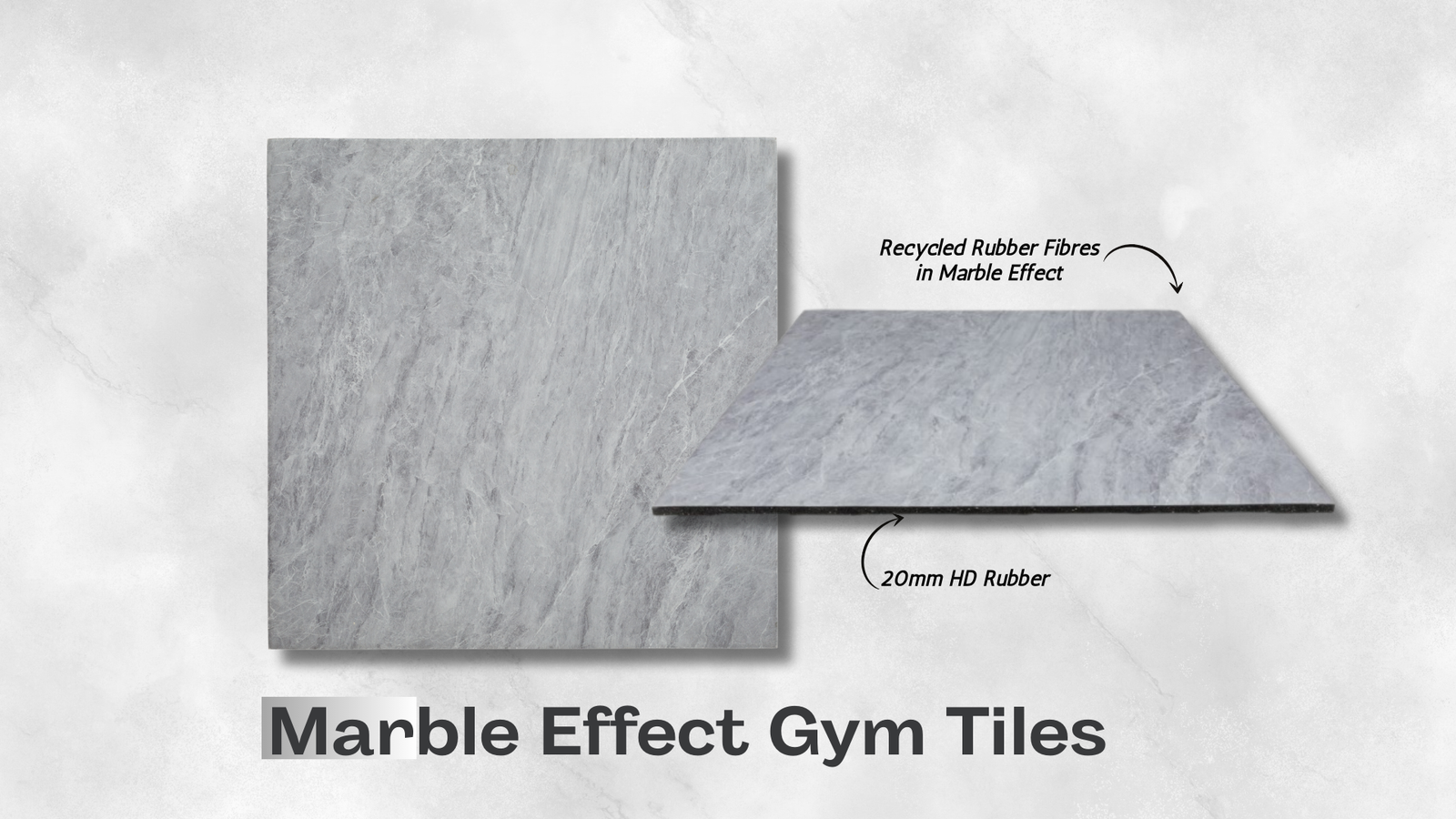 marble effect gym flooring tiles