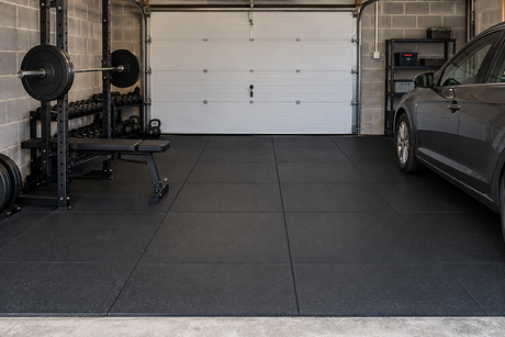 How to Lay Rubber Gym Tiles on a Concrete Garage Floor (Damp, Cold and Uneven Slabs)