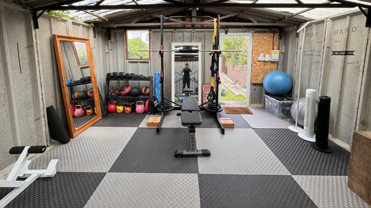 Image of customers completed home gym