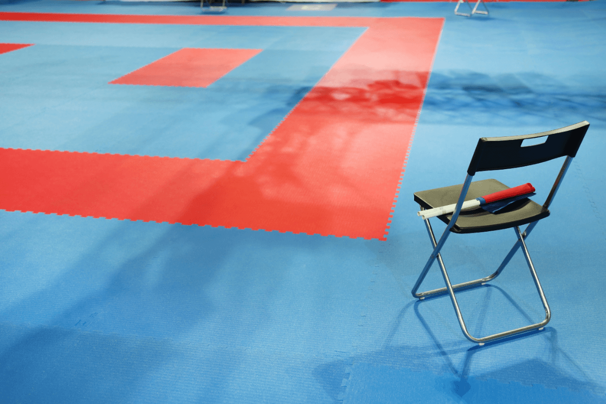 Image of completed floor with EVA tiles