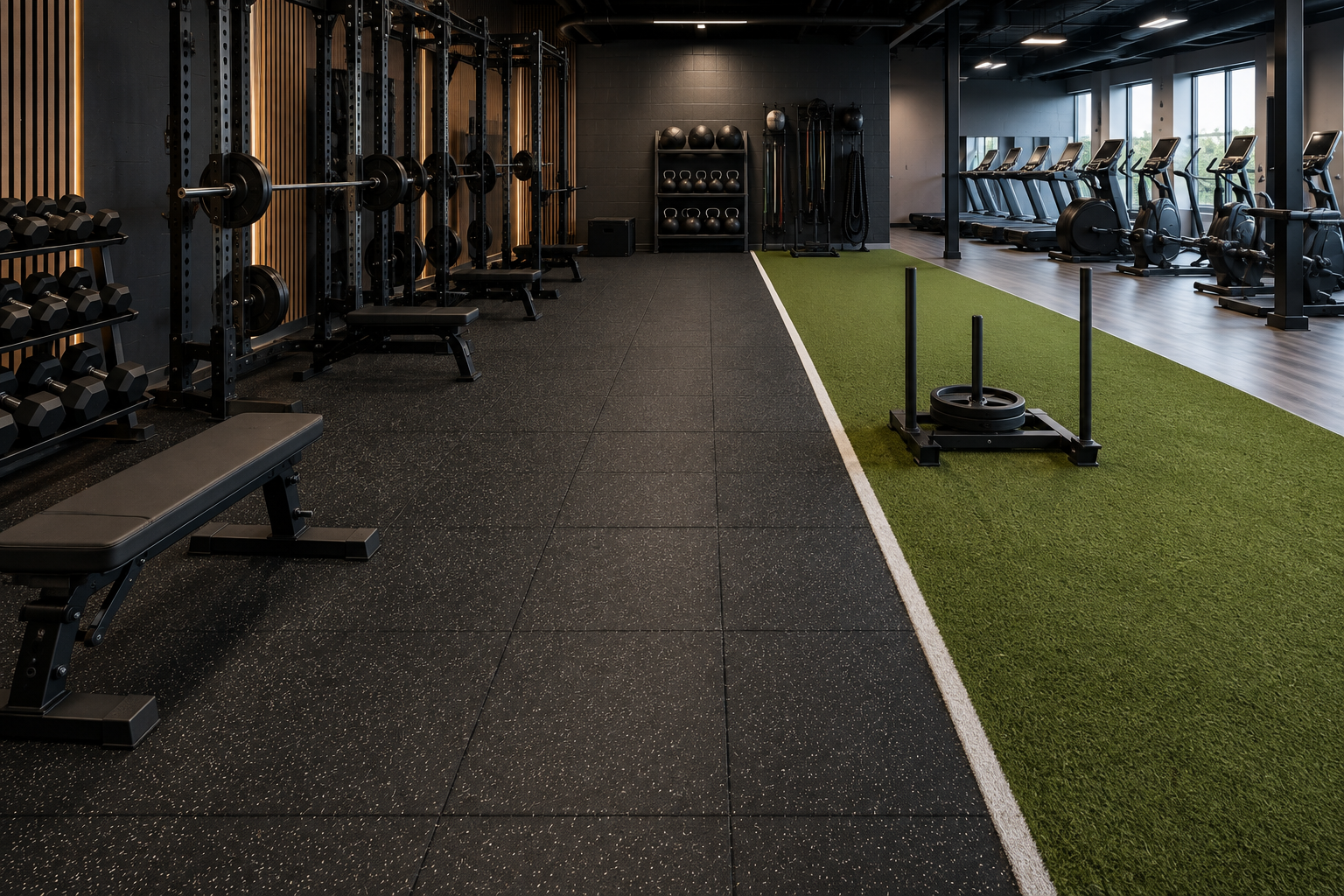 Commercial Gym Flooring: What to Put in Each Zone