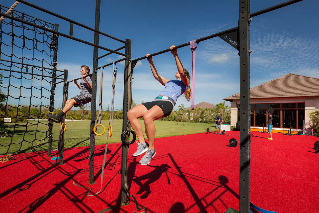 Red Outdoor Gym Turf for Crossfit