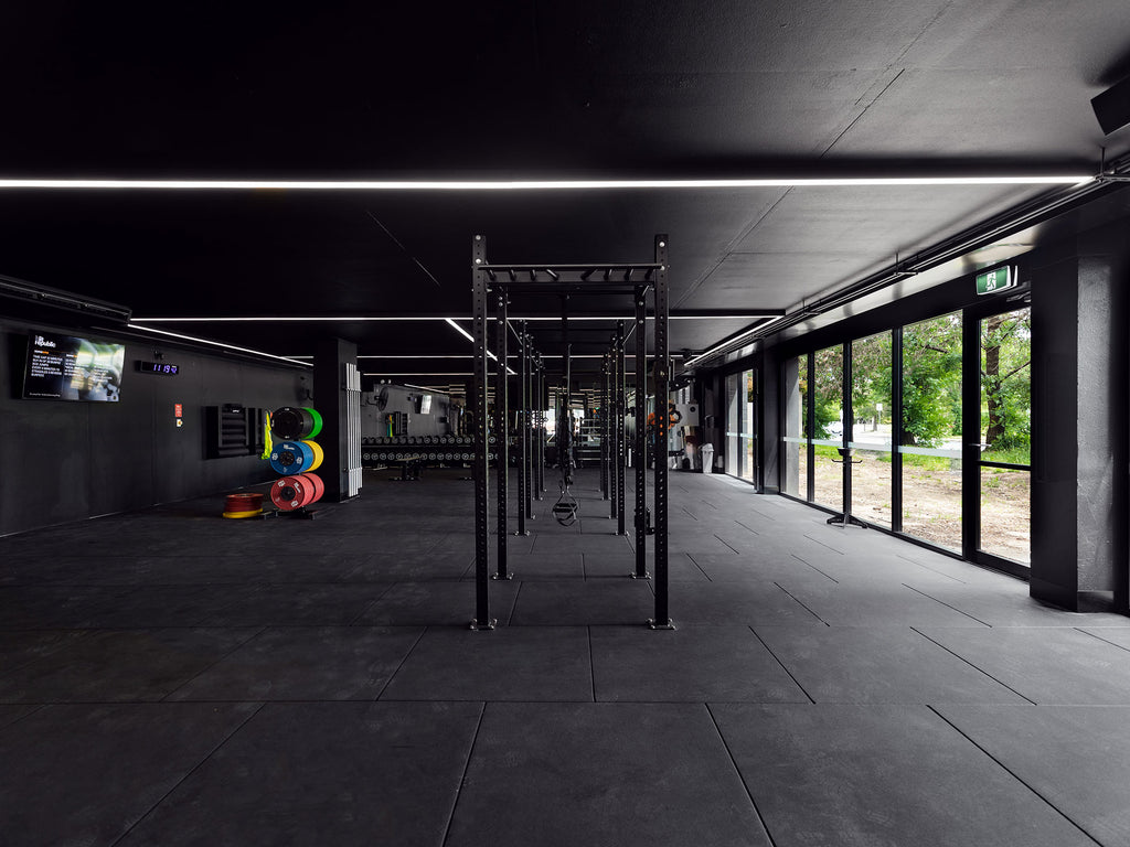Transform Your Commercial Gym with Sleek Black Rubber Gym Tiles