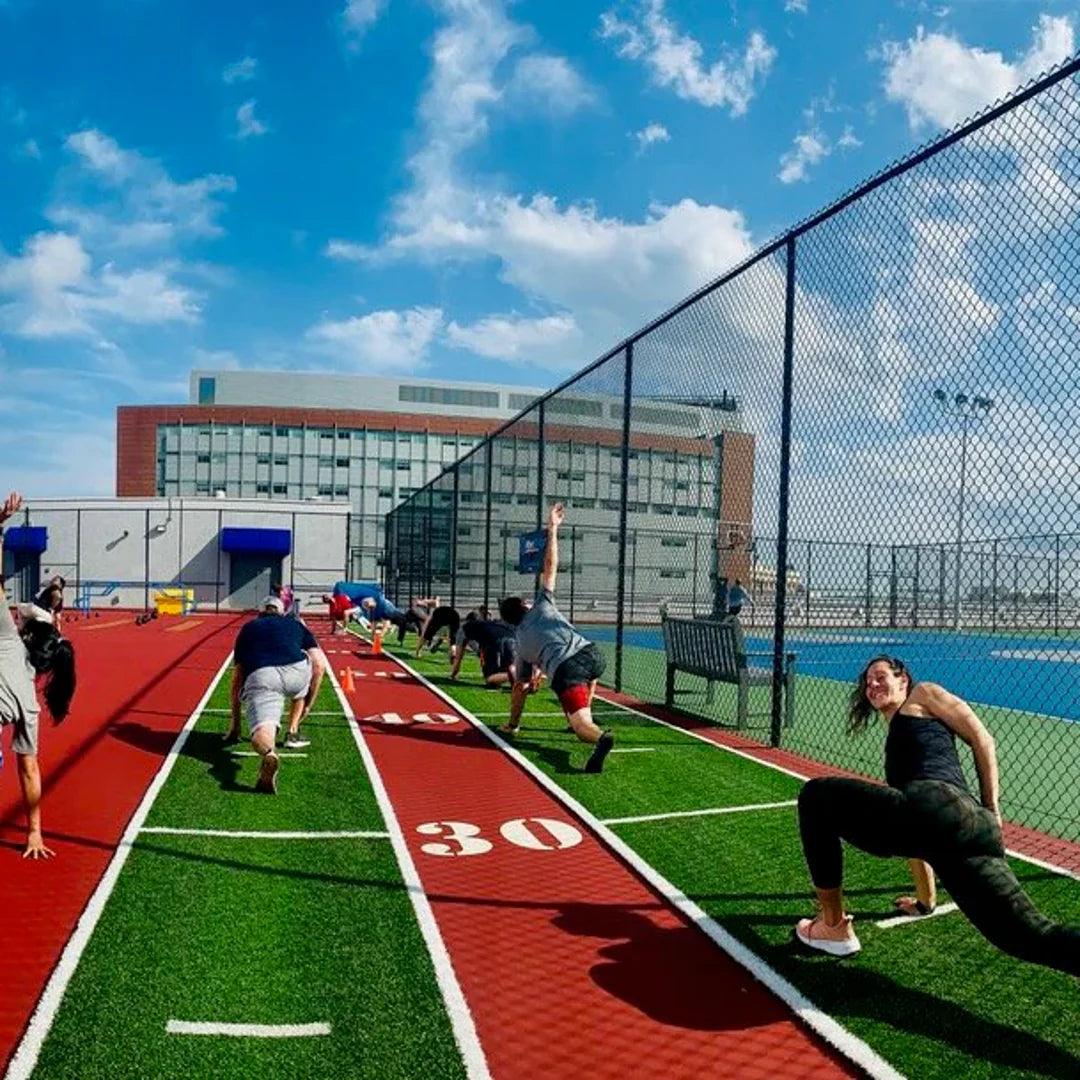 Outdoor fitness mat sales