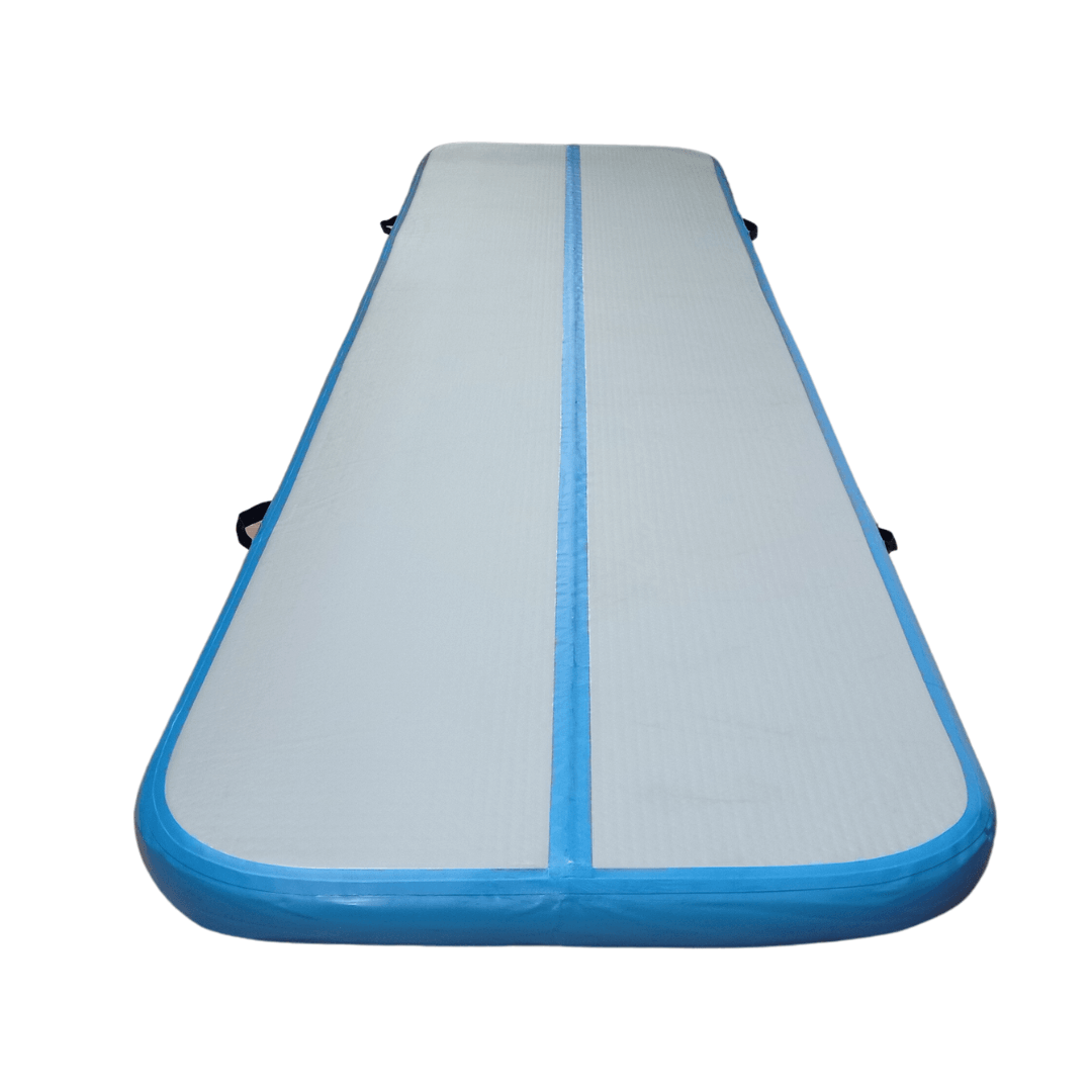 Air Track Inflatable Gymnastics Mat with Pump 400x100cm Blue FREE SHIPPING