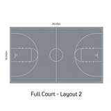 Basketball Court System - Full Court | Includes Court Markings