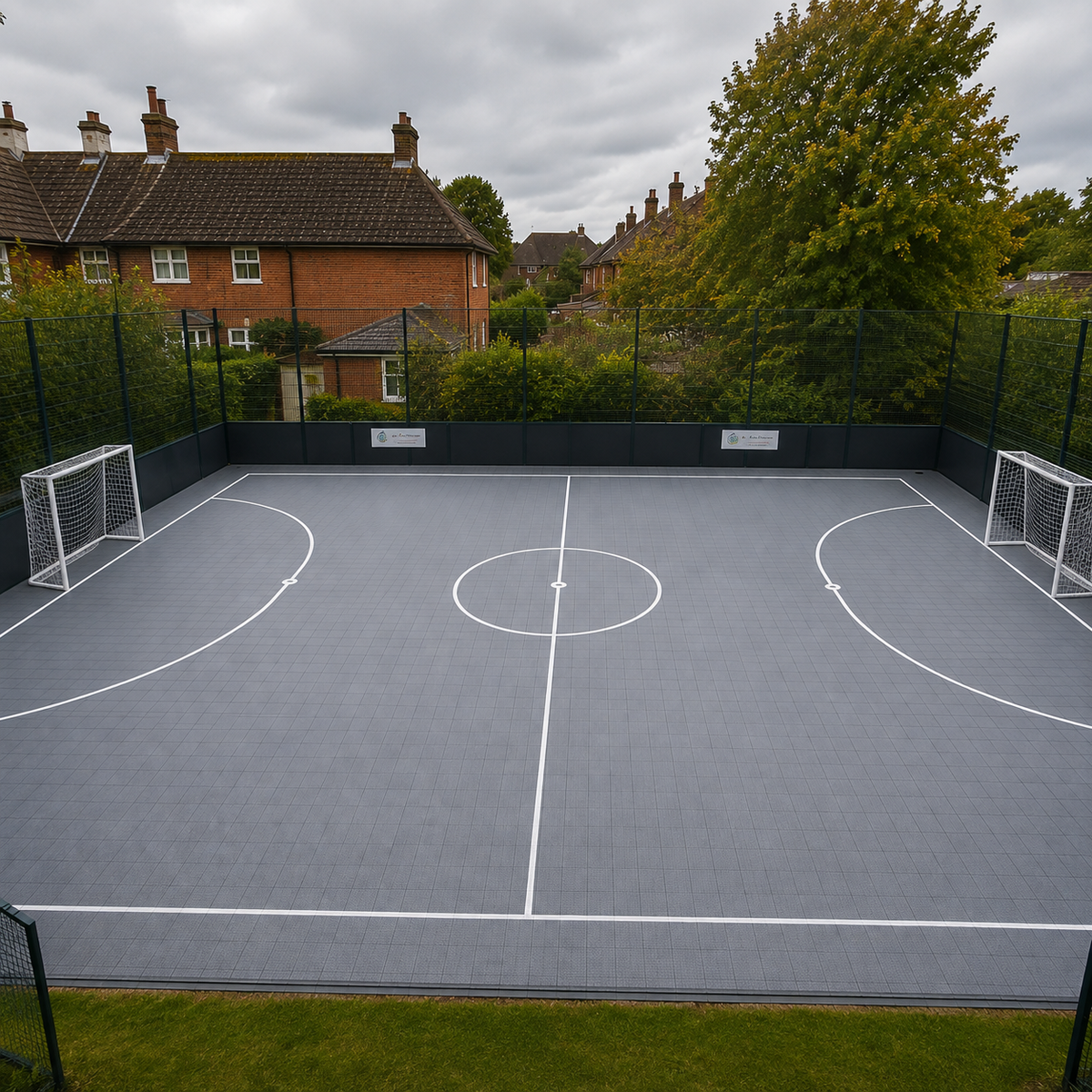 Outdoor Futsal Court System with Court Markings