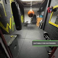 Thumbnail for 43mm Sprung PRO Rubber AntiShock Gym Flooring Tile