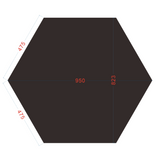 Sprung Konnecta Hextra tile - 20mm - 4 Colours