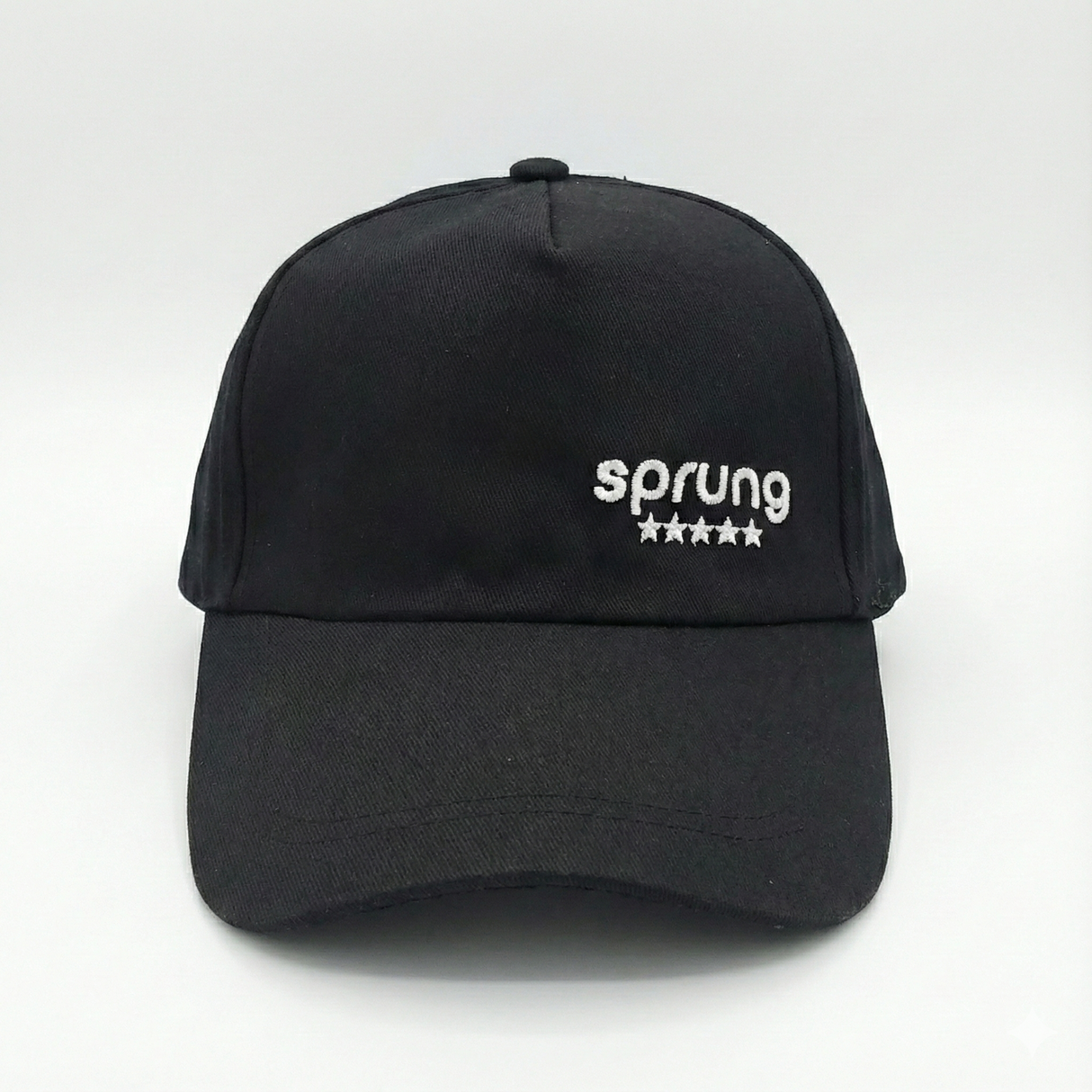 Sprung Black Baseball Cap