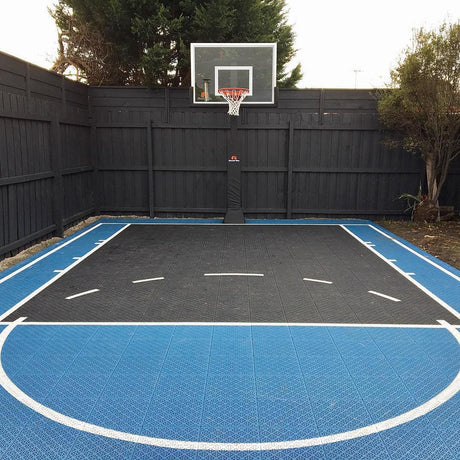 Basketball Court Flooring System - Half Court | Includes Court Markings  Sprung Gym Flooring   