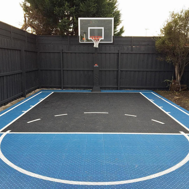Basketball Court Flooring System - Half Court | Includes Court Markings  Sprung Gym Flooring   
