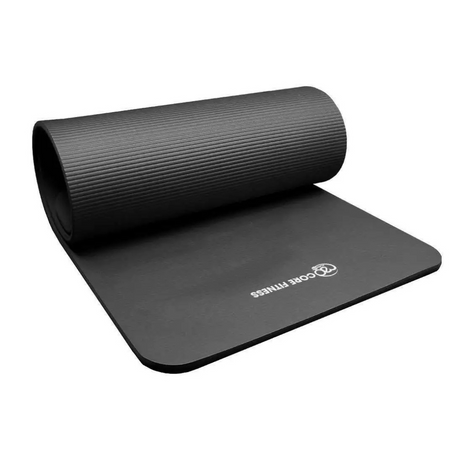10mm Exercise Mats with Removeable Shoulder Strap Sprung Gym Flooring Black