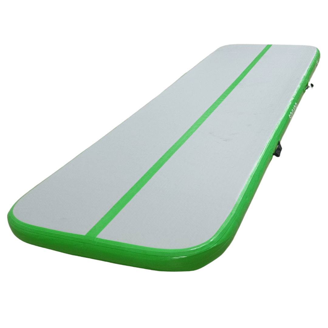 Air track Inflatable Gymnastics Mat with Pump - 300x100cmx10cm - 3 colours FREE SHIPPING Gymnastics Sprung Gym Flooring Green  