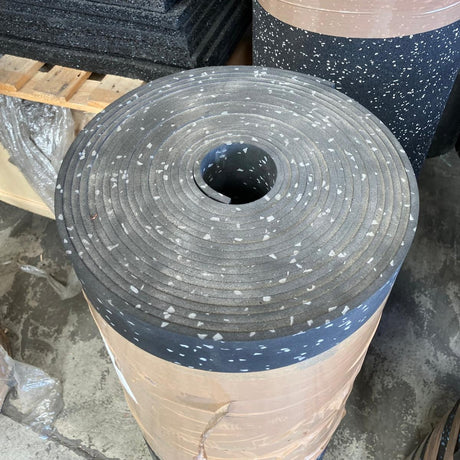 *END OF LINE* - Grey or Blue Fleckz Flooring Rubber Matting Roll / 8mm / 10m2 per roll