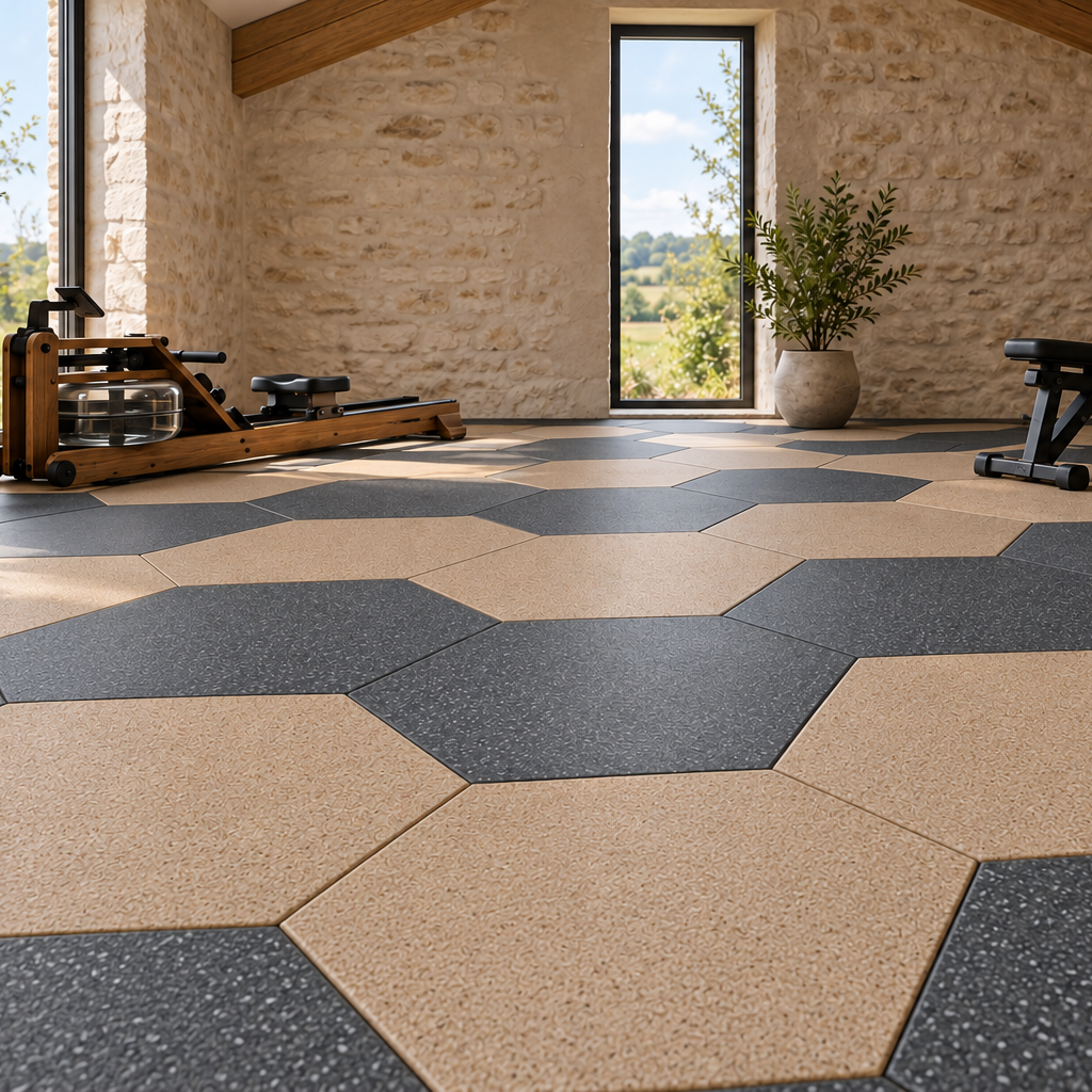 Sprung Konnecta Hextra tile - 20mm - 4 Colours