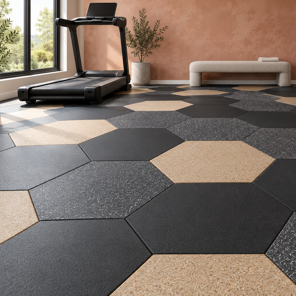 Sprung Konnecta Hextra tile - 20mm - 4 Colours