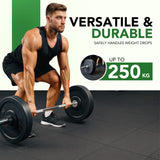 43mm Sprung PRO Rubber AntiShock Gym Flooring Tile