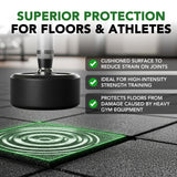 43mm Sprung PRO Rubber AntiShock Gym Flooring Tile