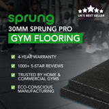 30mm Sprung PRO Anti-Shock Gym Floor Tile