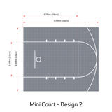 Basketball Court Flooring - Mini Court | Includes Court Markings | Perfect Garden Court Solution Sprung Gym Flooring Court Design 2