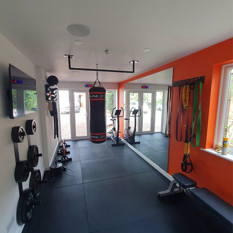 20mm Java Black Rubber Gym Flooring Tiles with Recycled Coffee Grounds [Pre-Order] GYM FLOORING Sprung Gym Flooring