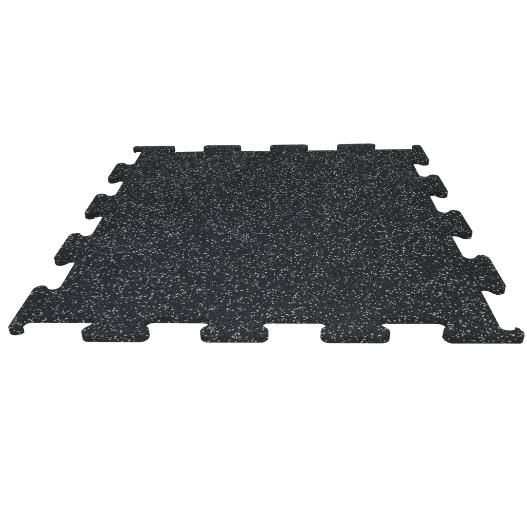 Grey Flecked Puzzle Interlocking Gym Flooring Jigsaw Mats - 3 Thickness Options GYM FLOORING Sprung Gym Flooring