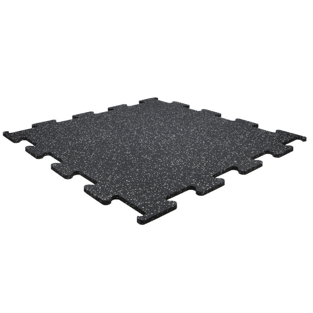Grey Flecked Puzzle Interlocking Gym Flooring Jigsaw Mats - 3 Thickness Options GYM FLOORING Sprung Gym Flooring