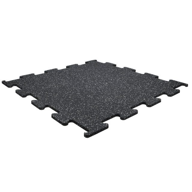 Grey Flecked Puzzle Interlocking Gym Flooring Jigsaw Mats - 3 Thickness Options GYM FLOORING Sprung Gym Flooring
