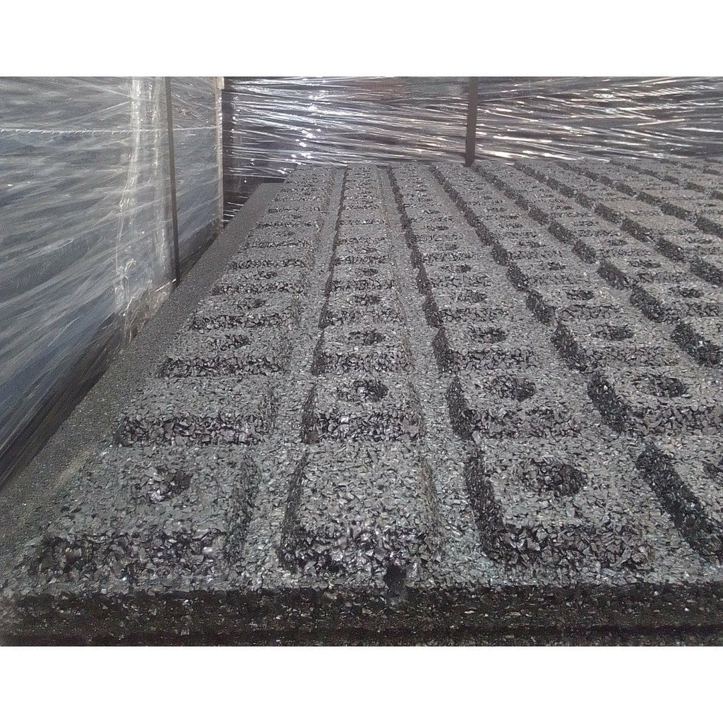 30mm Sprung Rubber Heavy Duty Gym Floor Tile - Standard or Anti-shock base - GymFloors