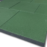 20mm Sprung PRO Green Coloured Gym Tiles