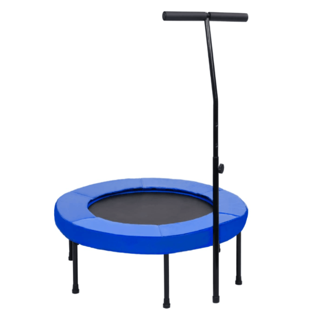 Fitness Trampoline with Handle and Safety Pad - GymFloors