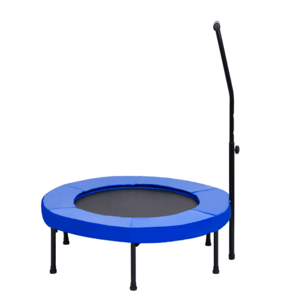 Fitness Trampoline with Handle and Safety Pad - GymFloors