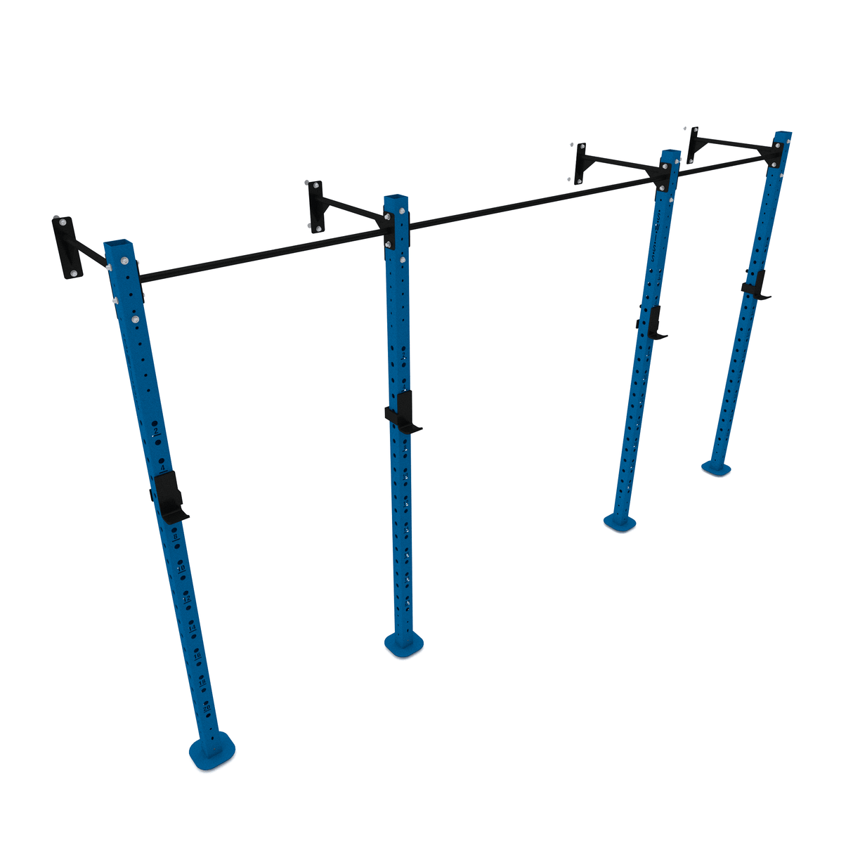 Wall Mounted Rig / Squat Rack (Modular)  SuperStrong Fitness 2 Bay Blue 