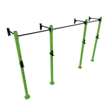 Wall Mounted Rig / Squat Rack (Modular)  SuperStrong Fitness 2 Bay Green 