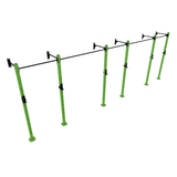 Wall Mounted Rig / Squat Rack (Modular)  SuperStrong Fitness 3 Bay Green 
