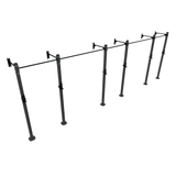 Wall Mounted Rig / Squat Rack (Modular)  SuperStrong Fitness 3 Bay Grey 