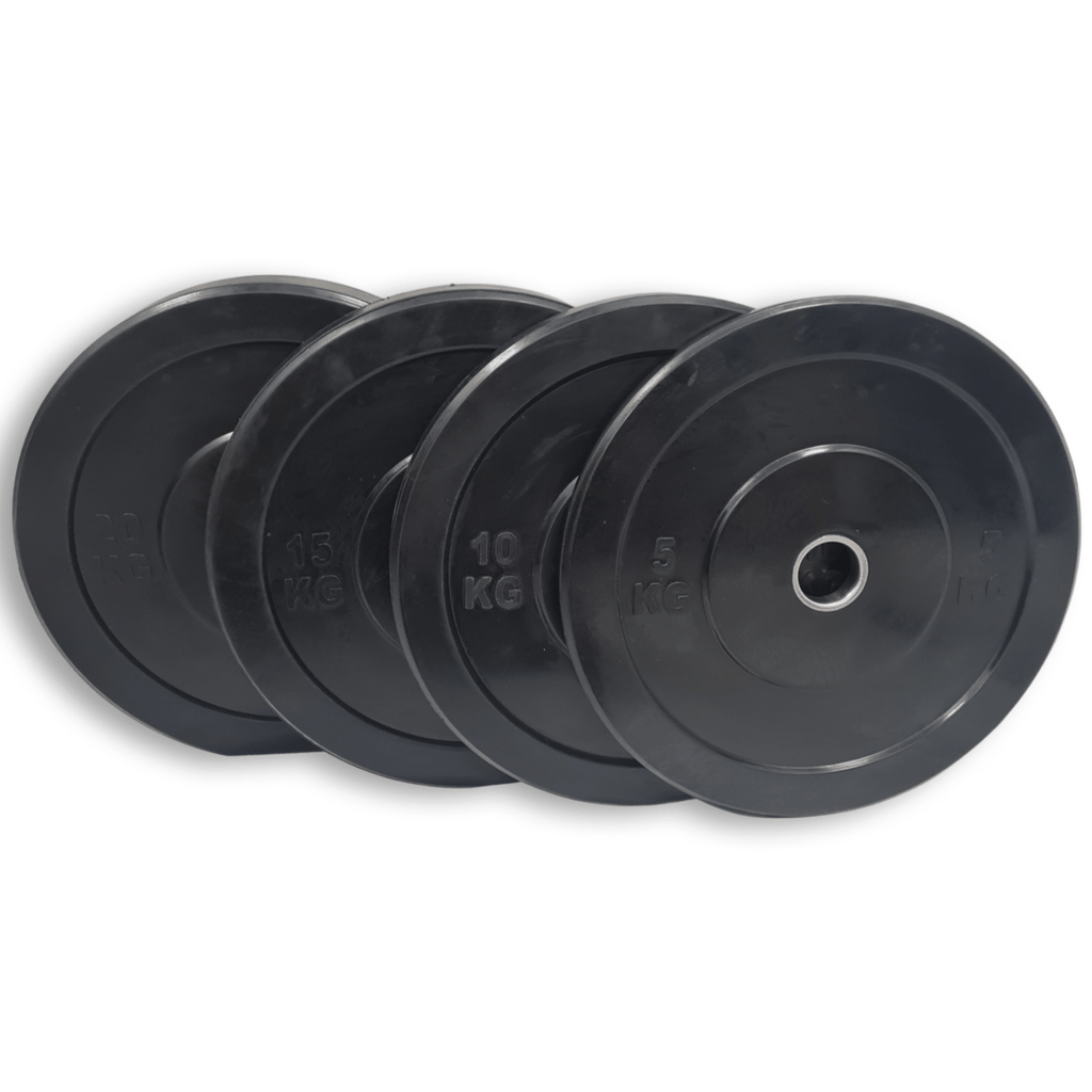 Black Bumper Plates - GymFloors