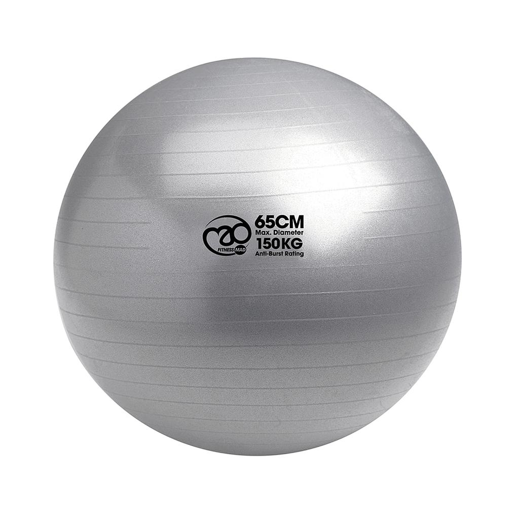 Fitness Mad Anti-Burst Fitness Swiss Ball - 150kg - Graphite-55cm-SuperStrong Fitness