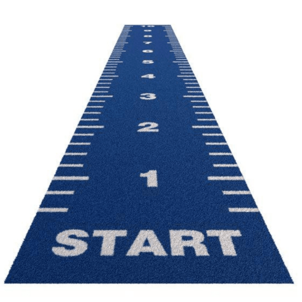 Sprung Essential 2m Wide Sprint Track with Markings - Sprung Gym Flooring