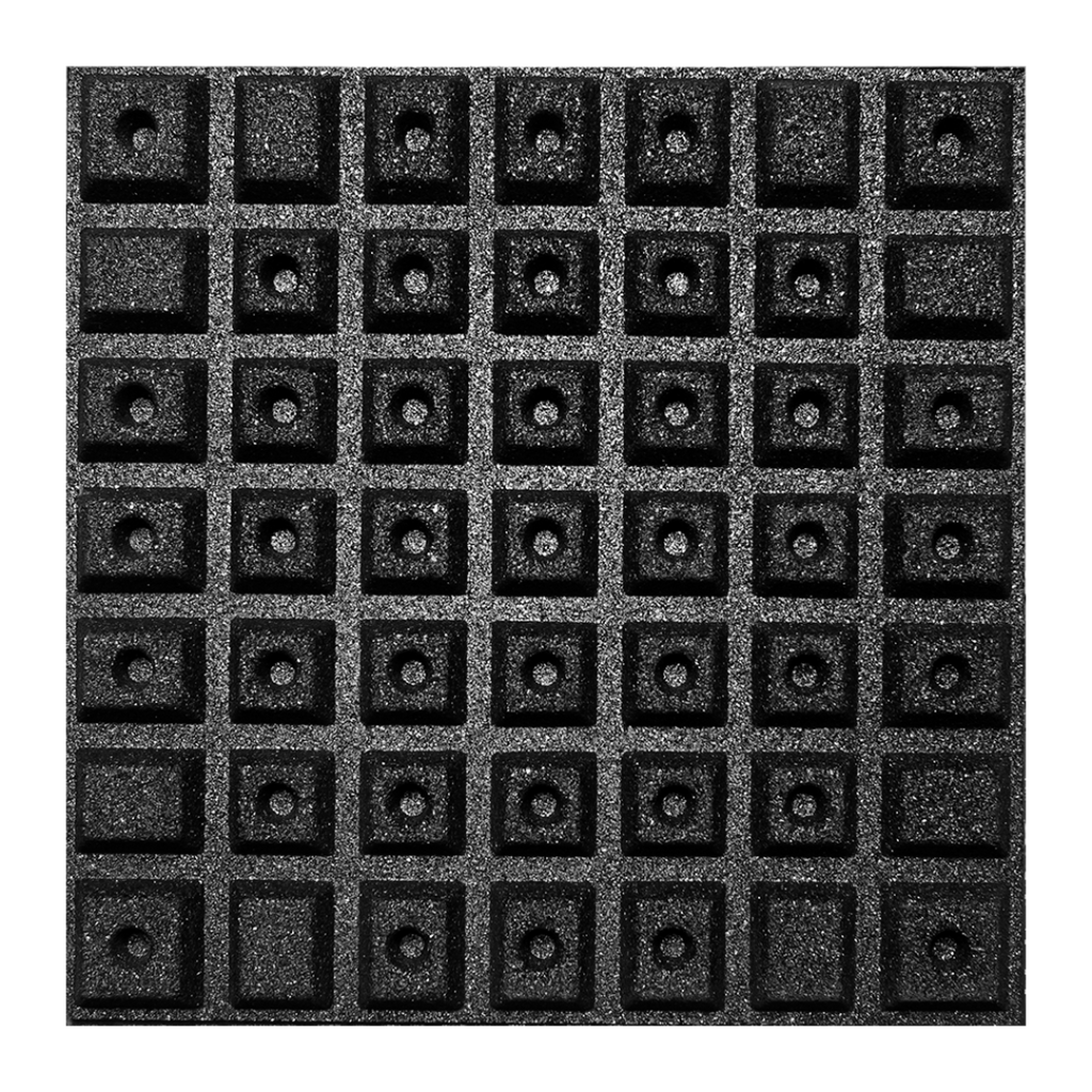 60 mm Rubber Gym Anti-Shock Flooring Tile - GymFloors