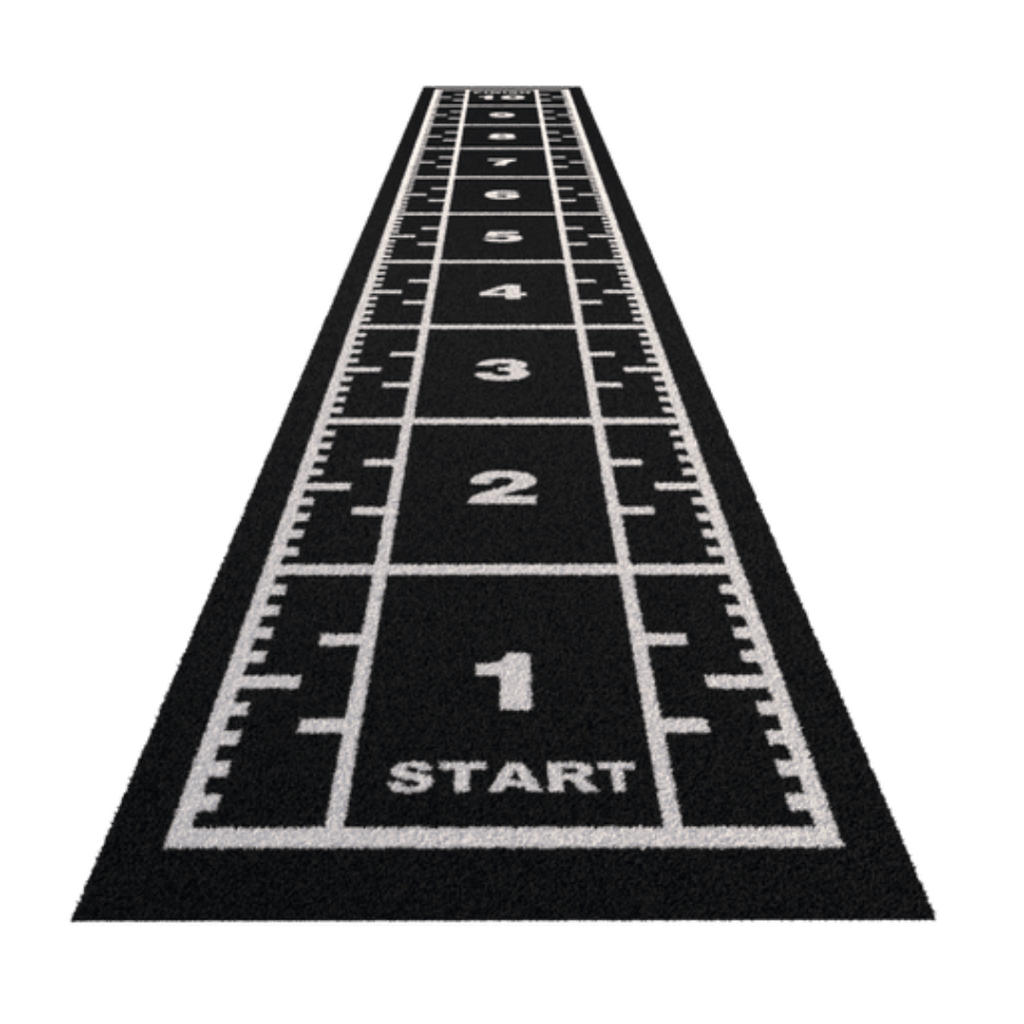 Sprung Premium Sprint Track with Full Markings - GymFloors